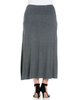 Plus Size Maxi Skirt