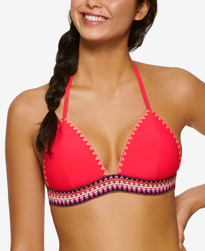 Hula Honey Juniors Lilac Chiffon Solid Bikini Pink Size Xl main image 0