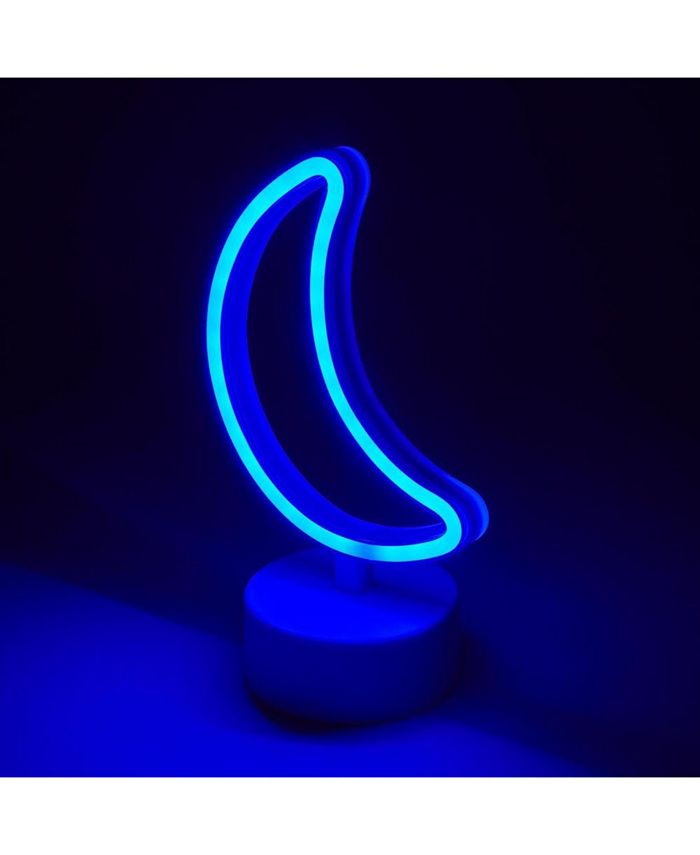 Amped Moon Mini LED Neon Desk Light Macy's