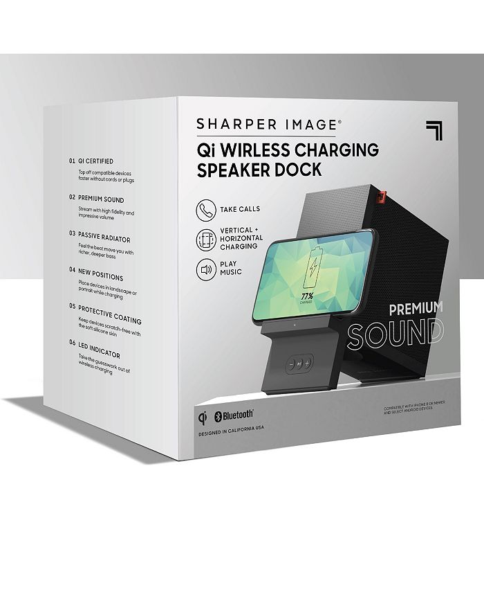 Sharper Image Charging Stand Wireless with Bluetooth Speaker Macy