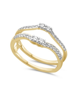 image of Diamond Enhancer Ring Guard (1/3 ct. tw.) in White or Yellow Gold