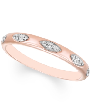 image of Diamond Band (1/10 ct. t.w.) in 10k Rose Gold