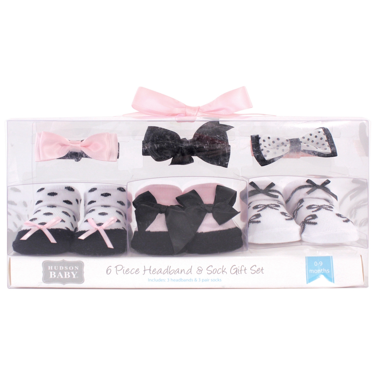 Hudson Baby Girls Headband and Socks Giftset