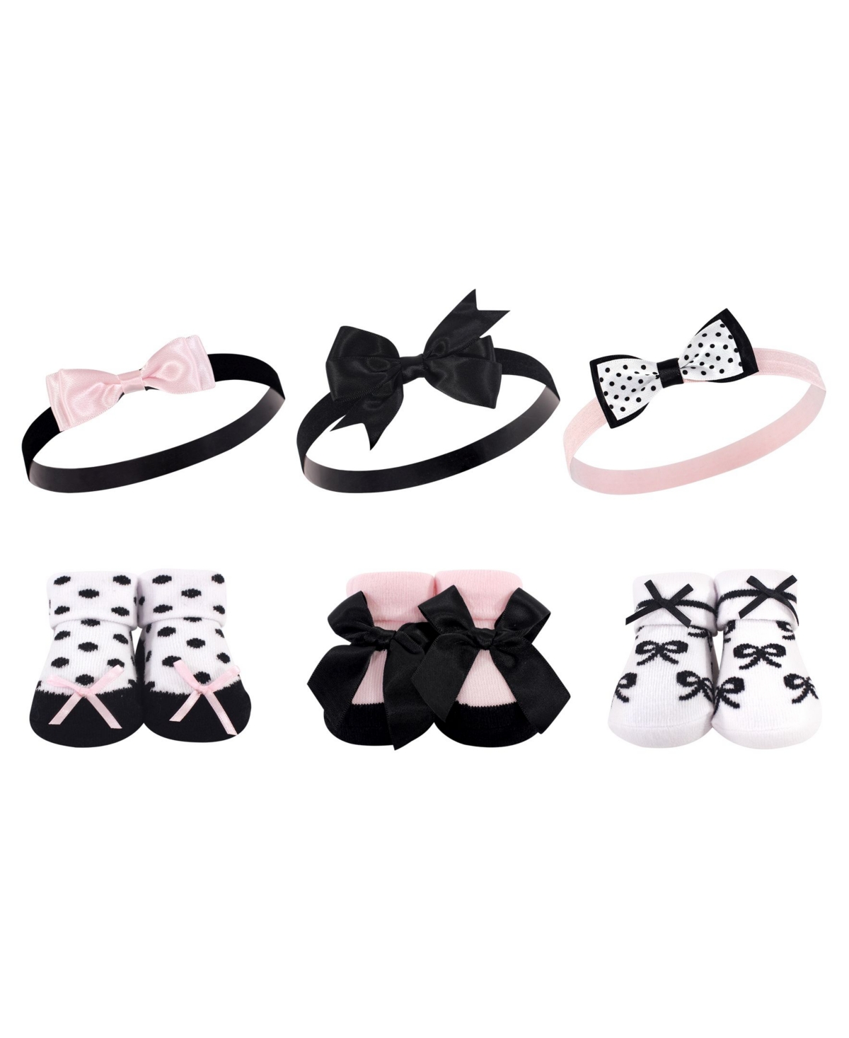 Hudson Baby Girls Headband and Socks Giftset