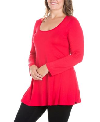 Women's Plus Size Poised Swing Tunic Top