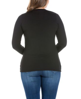 Women's Plus Size Long Sleeves T-Shirt