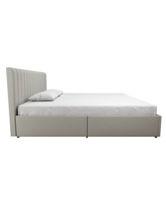 Novogratz Collection Novogratz Brittany Upholstered Bed With Storage Drawers, King - Macy's