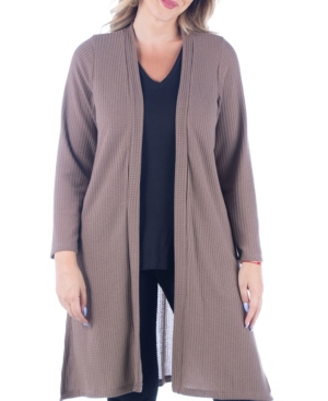 Women's Plus Size Knee Length Cardigan