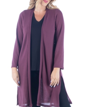 Women's Plus Size Knee Length Cardigan