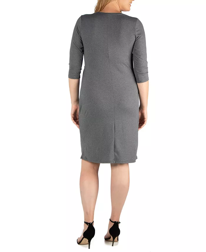 Plus Size Wrap Dress - thumbnail 8