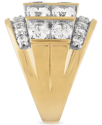 Macy s Men s Diamond Large Cluster Statement Ring 7 ct. t.w. in