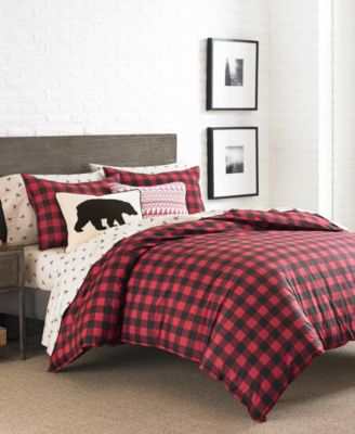 Mountain Plaid Comforter Set Bedding