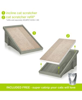 Way Basics Cat Scratcher Incline with Catnip