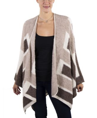 Geometric Alpaca-Wool Alexa Kimono 