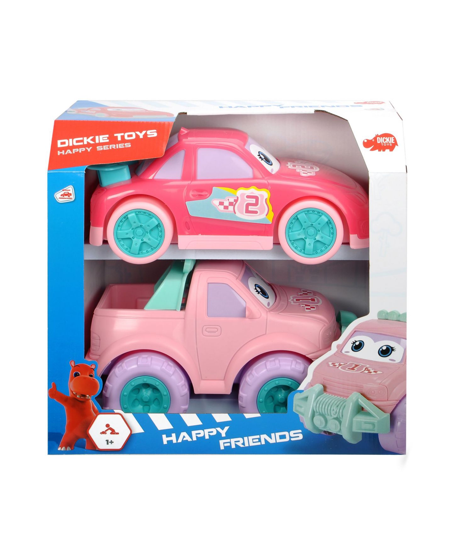 Детские игрушки Redbox Happy Friends Preschool Toy Car and Off-Roader, 2-Piece Set — фото 3