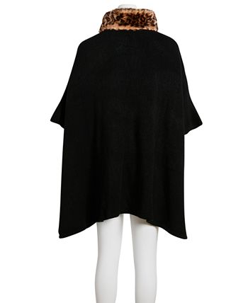 Cejon faux fur cape cheap