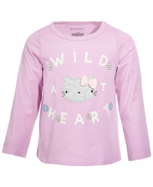 image of First Impressions Toddler Girls Wild Heart Cotton T-Shirt, Created for Macy-s