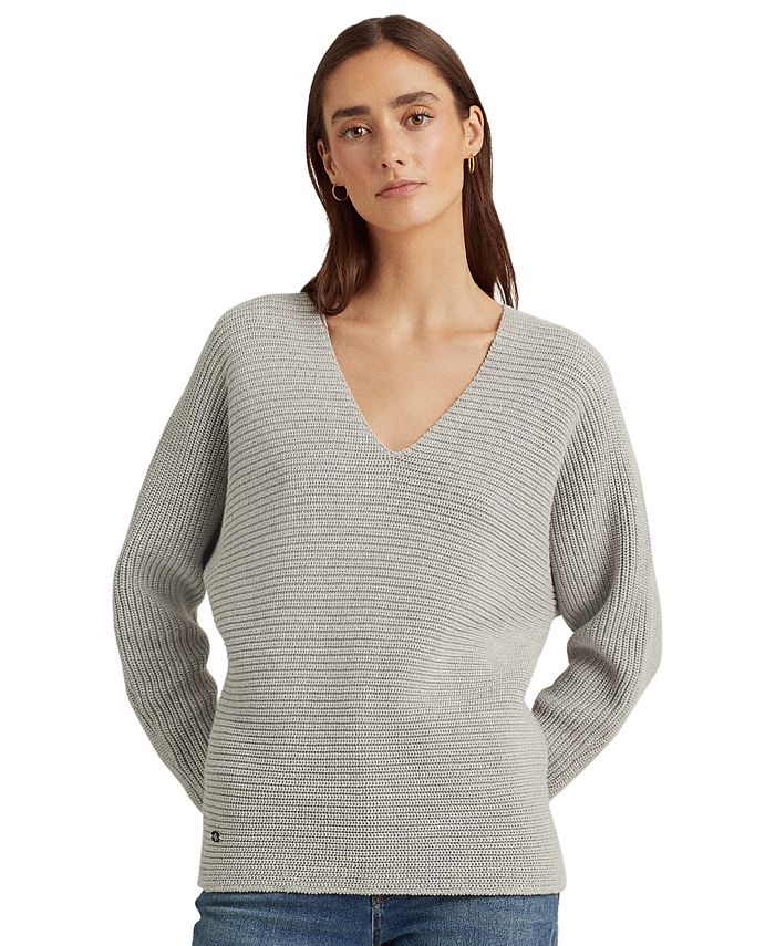 Lauren Ralph Lauren Rib-Knit Sweater - Macy's
