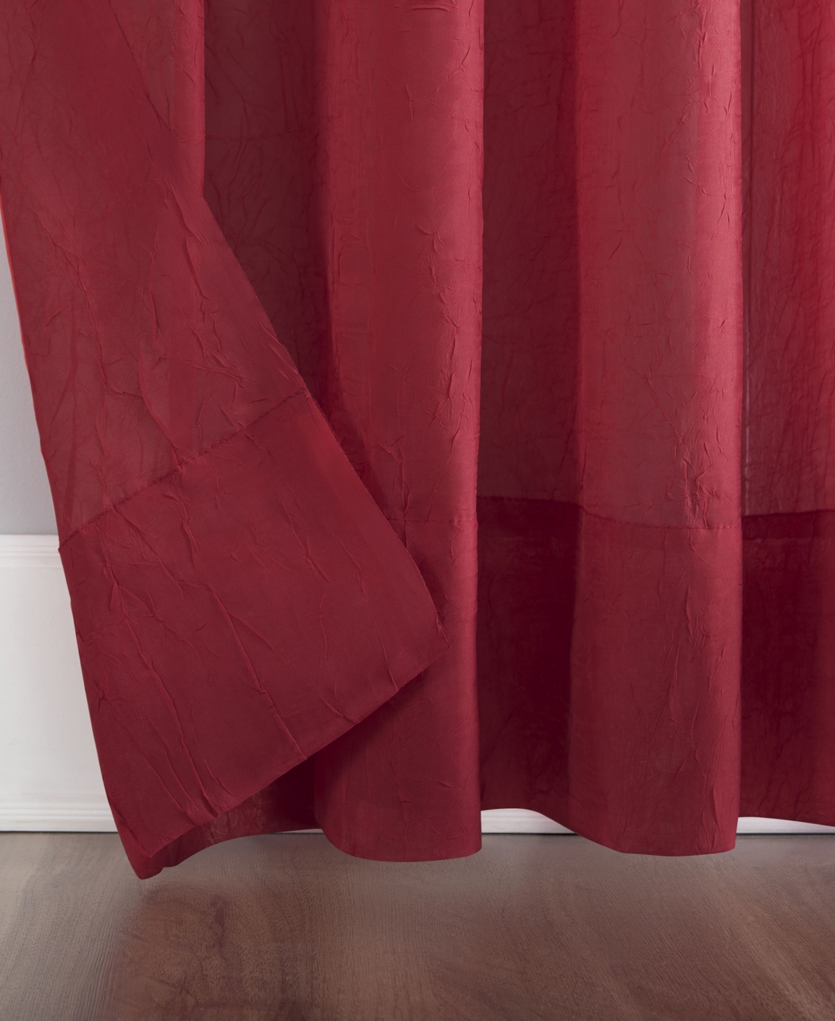 No. 918 Erica Crushed Voile Sheer Rod Pocket Curtain Panel