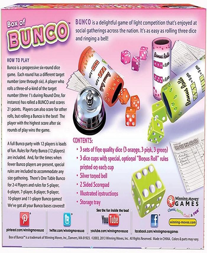 Continuum Games Box of Bunco Party Game Macy's