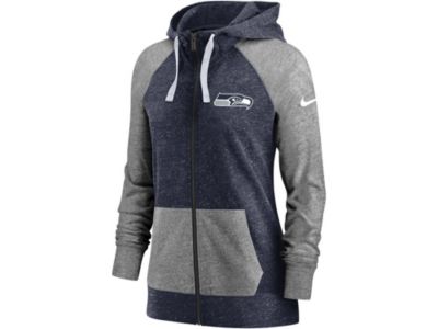 seattle seahawks womens zip front hooded sweatshirt