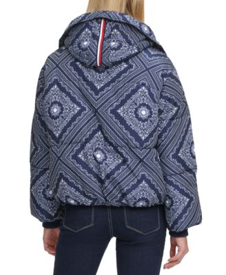 Tommy Hilfiger Bandana-Print Puffer Jacket