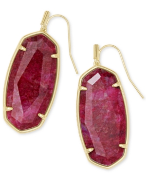 image of Kendra Scott Faceted Illusion Stone Drop Earrings