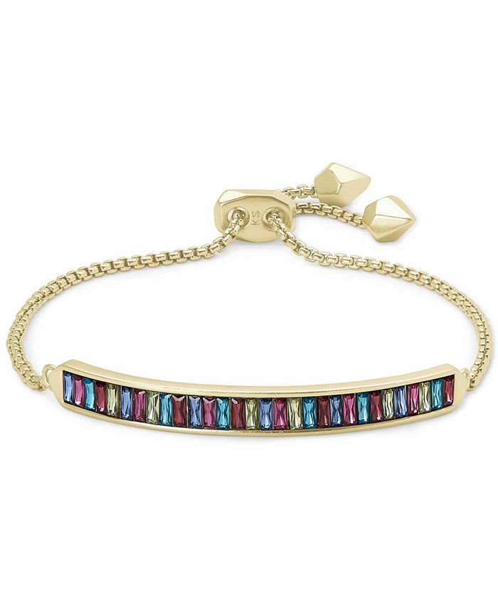 Kendra Scott 14k Gold Plated Multicolor Baguette Cut Nano Gem