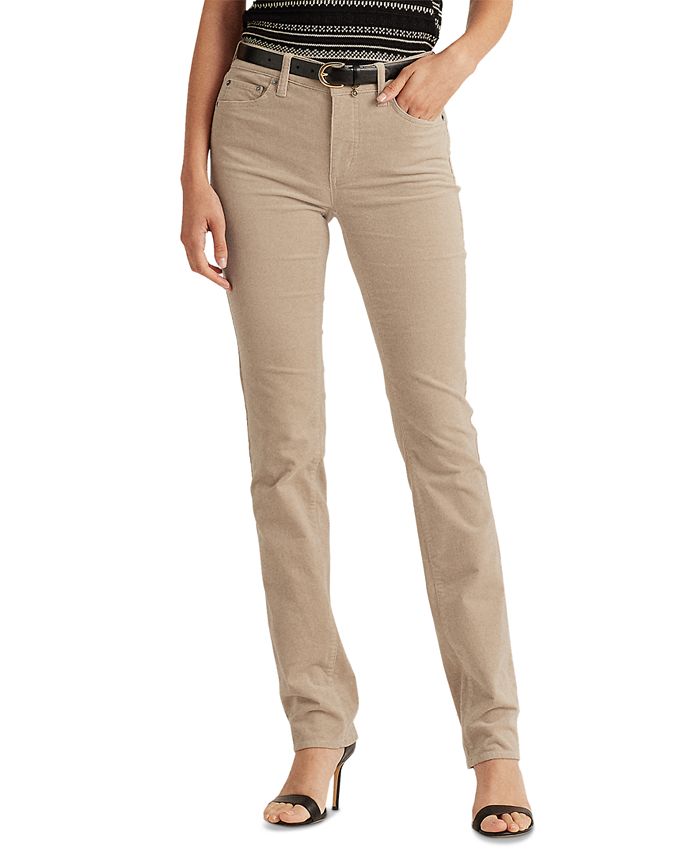 Lauren Ralph Lauren Super Stretch Premier Straight Jeans, Regular and Short  Lengths - Macy's