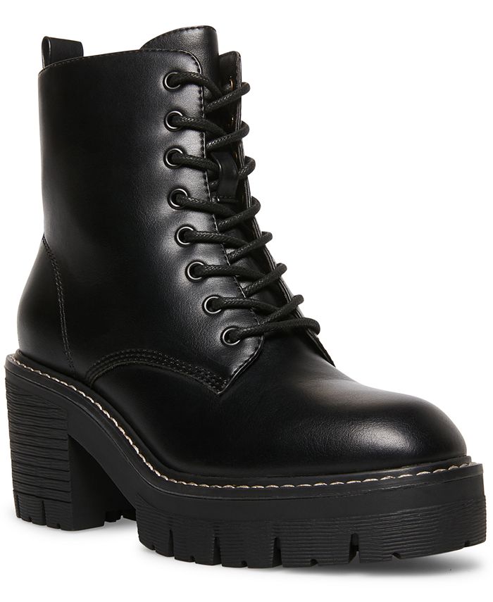 madden girl lace up combat boots
