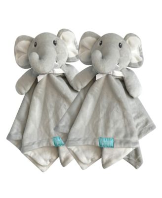 Snoogie Boo 2 Pack Lovey Security Blanket With Stuffed Animal Style 18 X 18 Bedding