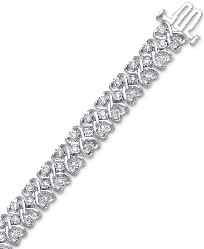 Heart link bracelet - Silverbean Jewellery