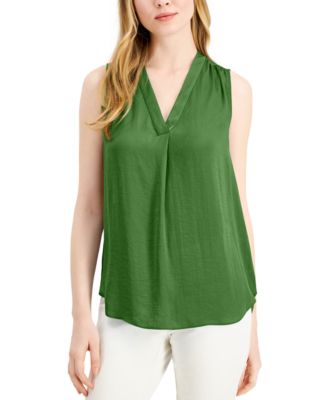 Alfani - Satin V-Neck Tank Top
