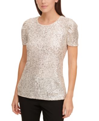 Dkny sequin top deals