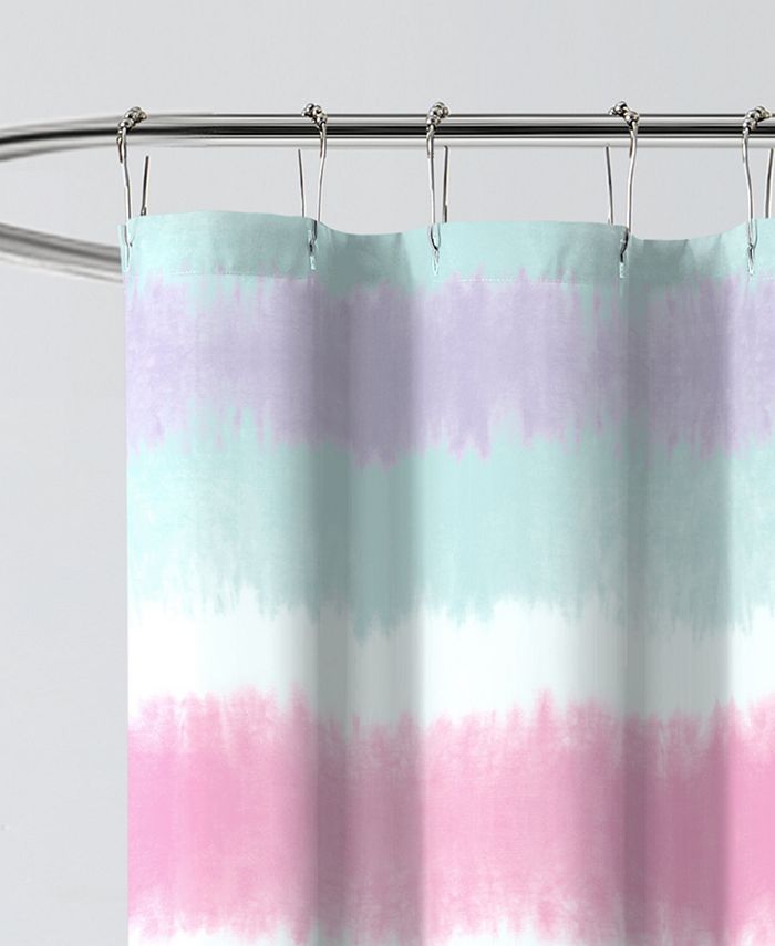 Macy's Dream Factory Tie Dye Stripe 72" x 72" Shower Curtain Macy's
