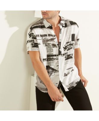 GUESS - Eco UFO Newspaper Shirt