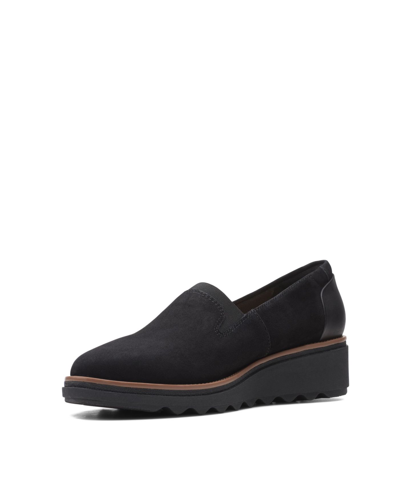 Обувь Clarks Women's Collection Sharon Dolly Shoes, цвет: Чёрный замшевый — фото 5