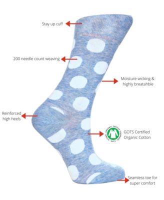 Big Polka Cotton Polka Dots Crew Socks