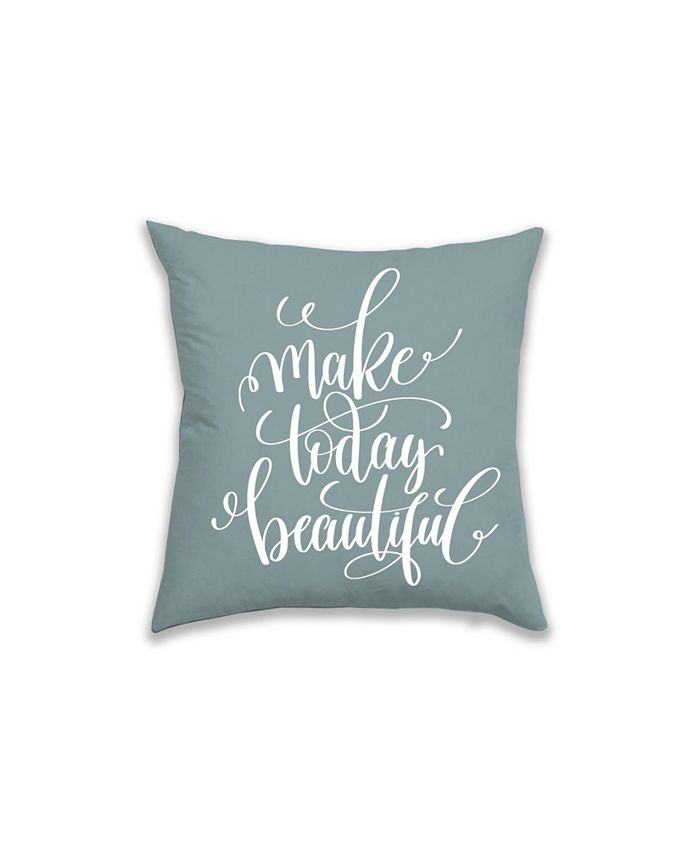 Home Typography 18 x 18 Decorative Pillow Macy's