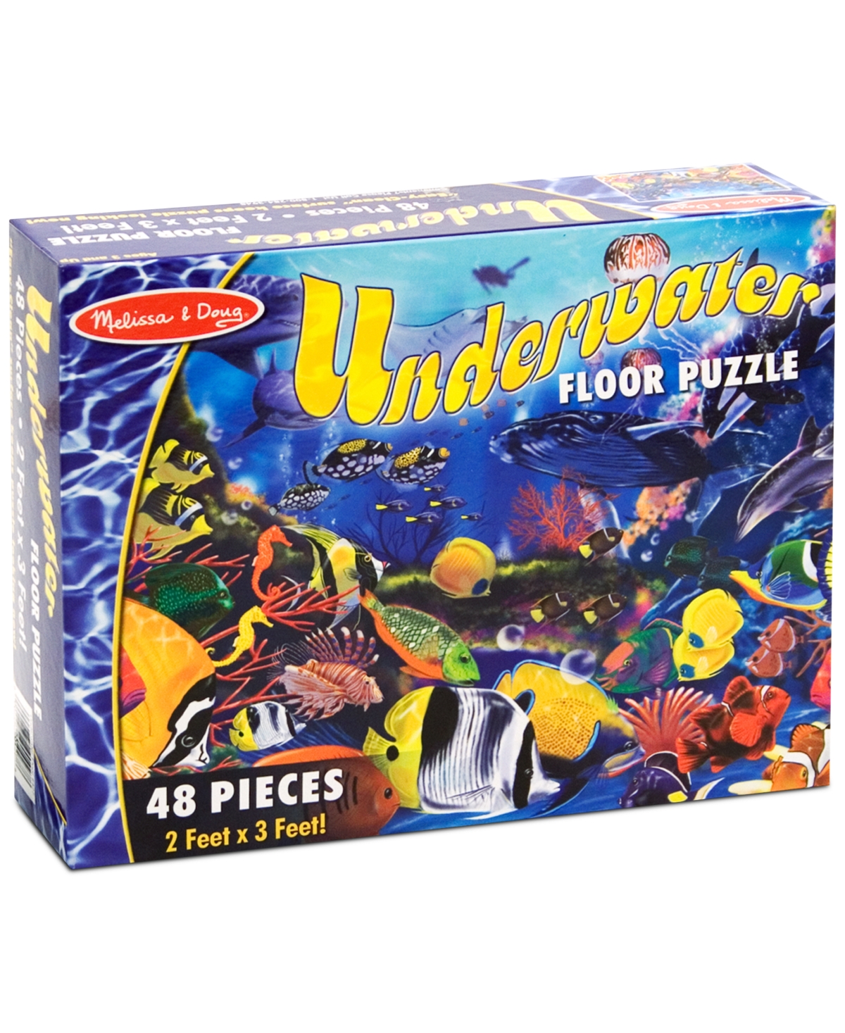 Melissa & Doug Kids Toy, Underwater 48-piece Floor Puzzle In Multi