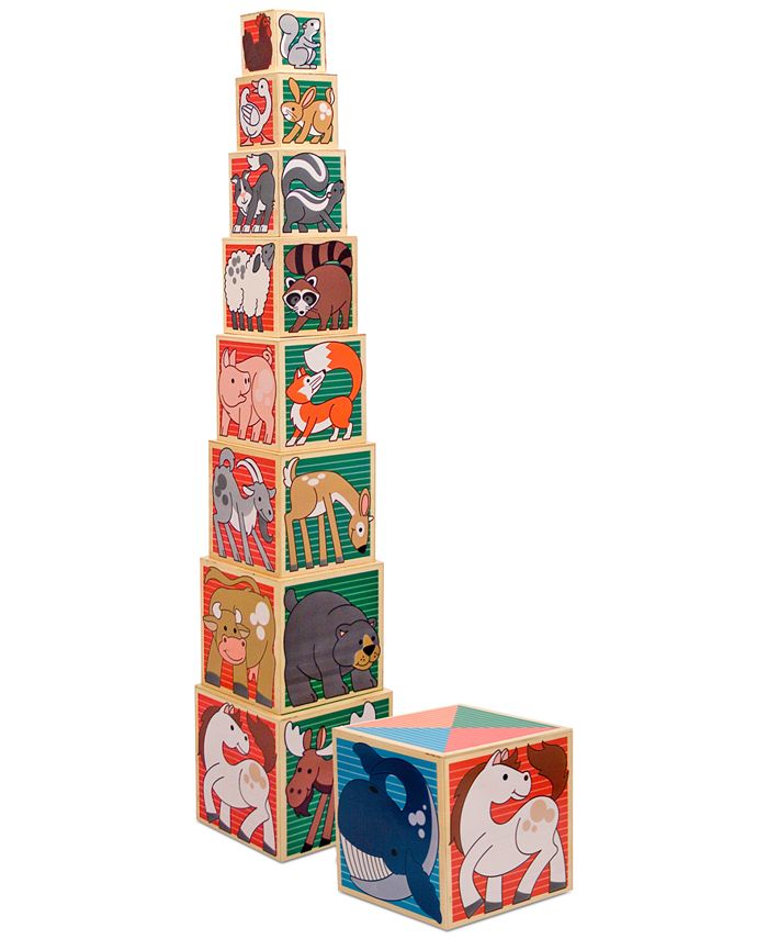 Wooden animal nesting blocks best sale