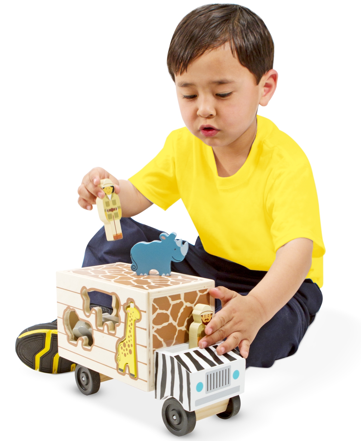 Shop Melissa & Doug Kids Toys, Animal Rescue Shape-sorting Truck In Multi