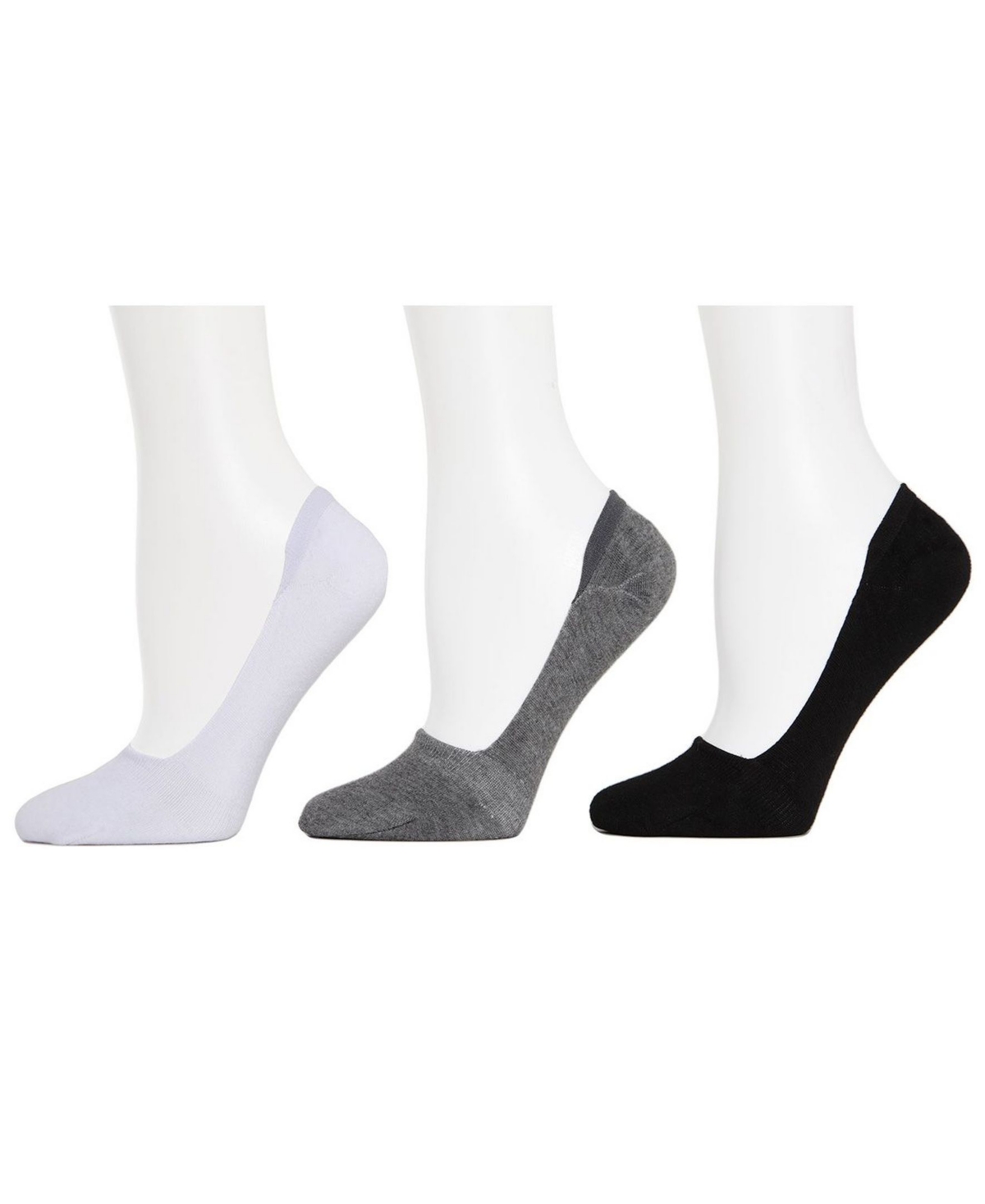 Mid-Cut Women's Liner Socks, Pack of 7 - Black