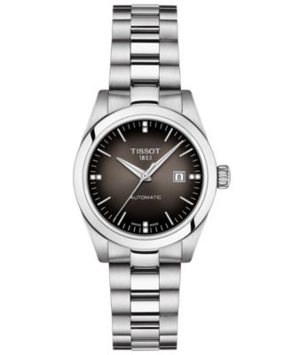 Women's Swiss Automatic T-My Lady Diamond Accent Stainless Steel Bracelet Watch 29mm Gift Set