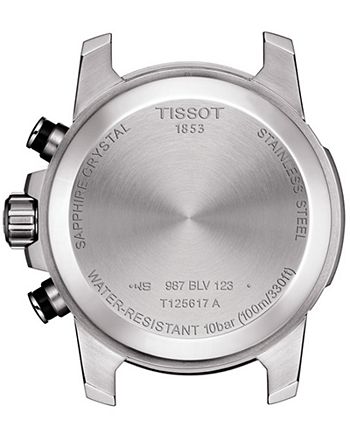 Tissot - Men's Swiss Chronograph Supersport Stainless Steel Bracelet Watch 45.5mm