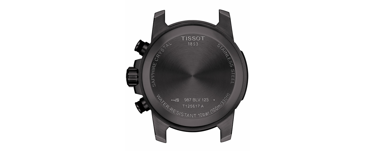 Shop Tissot Men's Swiss Chronograph Supersport Black Stainless Steel Bracelet Watch 45.5mm