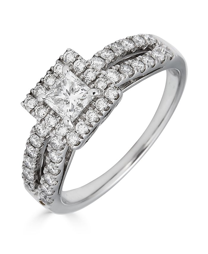 Macy's princess cut engagement cheap rings