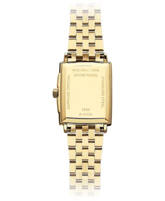 Women's Swiss Toccata Gold PVD Stainless Steel Bracelet Watch 22.6x28.1mm