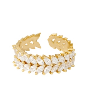 image of Crystal Teardrop Adjustable Ring