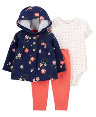 carters baby girl 3 piece set
